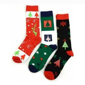 Soft and Fluffy PARQUET Thick Ladies 3 pairs Fancy Christmas Crew Socks